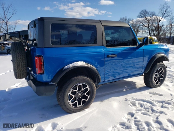 2023 Ford Bronco with VIN 1FMDE5AH5PLB24970, listed as a Copart auction lot 44934325 with 6,449 mi miles and Salvage Title. Bid and sale history available at carsss.com. Image 3.