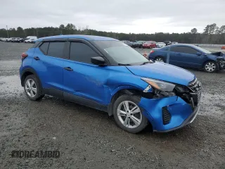 2021 Nissan Kicks S with VIN 3N1CP5BV4ML496060, listed as a Copart auction lot 48102605 with 75,766 mi miles and Salvage Title. Bid and sale history available at carsss.com. Image 4.