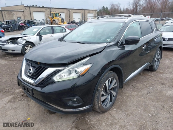 2018 Nissan Murano Platinum with VIN 5N1AZ2MH1JN185097, listed as a IAAI auction lot 41863439 with 140,784 mi miles. Bid and sale history available at carsss.com. Image 21.