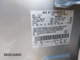 2011 Ford Edge Limited with VIN 2FMDK3KC4BBB31398, listed as a IAAI auction lot 42050908 with 148,521 mi miles and . Bid and sale history available at DreamBid. Image 9.