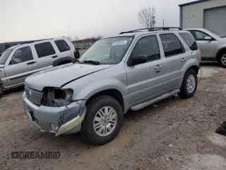 2005 Mercury Mariner Luxury z VIN 4M2CU57105DJ33266, wystawiony jako Copart lot #87002044 z przebiegiem 164 313 mil mil oraz Szkody całkowita. Historia ofert i sprzedaży dostępna na DreamBid. Obrazek 1.