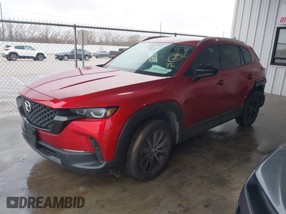 2025 Mazda CX-50 2.5 S Premium Package with VIN 7MMVABDM3SN306031, listed as a IAAI auction lot 41459256 with 2,258 mi miles. Bid and sale history available at carsss.com. Image 17.
