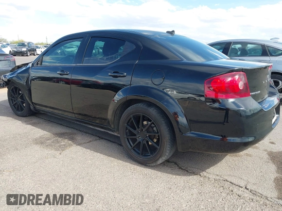 2014 Dodge Avenger SE z VIN 1C3CDZAGXEN130092, wystawiony jako IAAI lot #42216767 z przebiegiem 131 177 mil mil oraz . Historia ofert i sprzedaży dostępna na DreamBid. Obrazek 3.