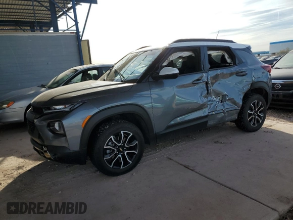 2021 Chevrolet TrailBlazer ACTIV with VIN KL79MSSL8MB178938, listed as a Copart auction lot 45832655 with 43,938 mi miles and Salvage Title. Bid and sale history available at DreamBid. Image 1.