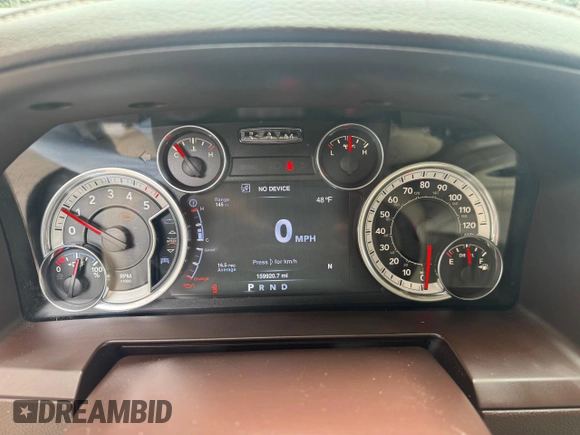 2016 Ram 1500 Laramie z VIN 1C6RR7VM9GS143262, wystawiony jako Copart lot #55879855 z przebiegiem 159 920 mil mil oraz Czysty tytuł • Clean title. Historia ofert i sprzedaży dostępna na DreamBid. Obrazek 8.