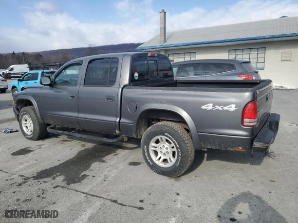 2004 Dodge Dakota Sport with VIN 1D7HG38K94S504357, listed as a Copart auction lot 42763975 with 196,577 mi miles and Salvage Title. Bid and sale history available at carsss.com. Image 2.