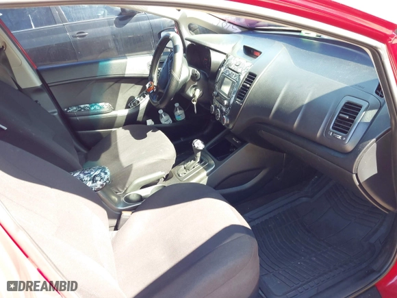 2016 Kia Forte LX with VIN KNAFK4A66G5510667, listed as a IAAI auction lot 41701919 with 165,361 mi miles. Bid and sale history available at carsss.com. Image 5.