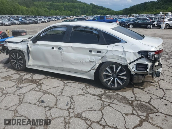 2022 Honda Civic EX with VIN JHMFE1F79NX003885, listed as a Copart auction lot 61275005 with 40,855 mi miles and Salvage title. Bid and sale history available at DreamBid. Image 2.