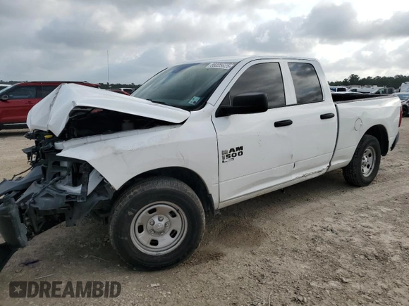 2020 Ram 1500 Tradesman z VIN 1C6RR6FG5LS149637, wystawiony jako Copart lot #55335625 z przebiegiem 79 445 mil mil oraz Szkoda całkowita • Salvage title. Historia ofert i sprzedaży dostępna na DreamBid. Obrazek 1.