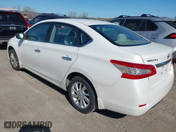 2013 Nissan Sentra SV with VIN 3N1AB7AP4DL769275, listed as a IAAI auction lot 42098621 with 121,828 mi miles. Bid and sale history available at carsss.com. Image 3.