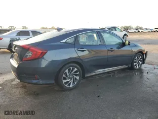 2017 Honda Civic Sedan EX with VIN 19XFC2F73HE073609, listed as a Copart auction lot 51757775 with 55,946 mi miles and Salvage Title. Bid and sale history available at carsss.com. Image 3.