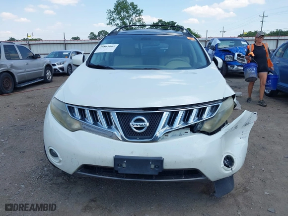 2009 Nissan Murano SL with VIN JN8AZ18W69W154834, listed as a IAAI auction lot 39865907 with 148,917 mi miles. Bid and sale history available at carsss.com. Image 12.