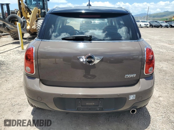 2012 MINI Countryman with VIN WMWZB3C59CWM04522, listed as a Copart auction lot 56605865 with 33,186 mi miles and Salvage title. Bid and sale history available at DreamBid. Image 6.