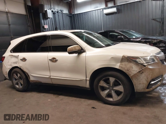 2014 Acura MDX with VIN 5FRYD3H28EB003234, listed as a IAAI auction lot 41101167 with 192,090 mi miles. Bid and sale history available at carsss.com. Image 14.