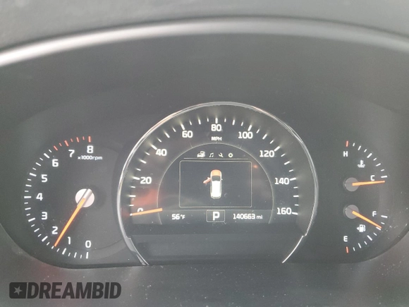 2017 Kia Sorento EX with VIN 5XYPHDA55HG230969, listed as a Copart auction lot 57320195 with 140,663 mi miles and Salvage title. Bid and sale history available at DreamBid. Image 9.