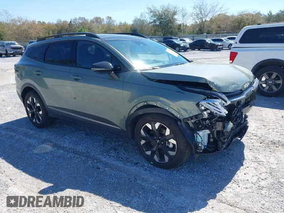 2024 Kia Sportage X-Line with VIN 5XYK6CDFXRG200348, listed as a IAAI auction lot 41892015 with 11,320 mi miles and . Bid and sale history available at carsss.com. Image 1.
