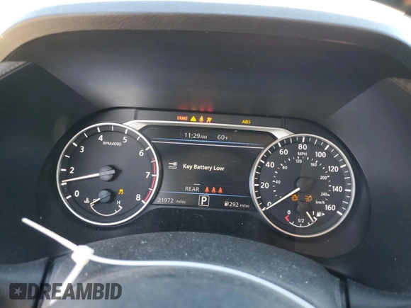 2022 Nissan Sentra SR with VIN 3N1AB8DV7NY285265, listed as a Copart auction lot 43955645 with 21,972 mi miles and Salvage Title. Bid and sale history available at carsss.com. Image 9.