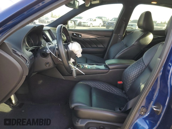 2019 Infiniti Q50 RED SPORT 400 with VIN JN1FV7AP1KM780024, listed as a Copart auction lot 86755684 with 96,108 mi miles and Salvage Title. Bid and sale history available at carsss.com. Image 7.