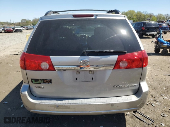 2006 Toyota Sienna XLE with VIN 5TDZA22C96S429070, listed as a Copart auction lot 53674345 with 192,611 mi miles and Clean Title. Bid and sale history available at carsss.com. Image 6.
