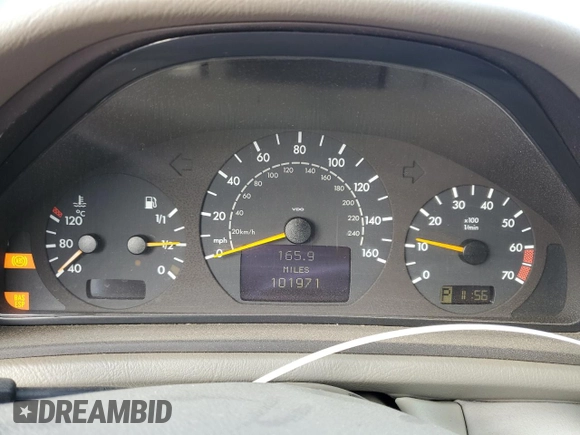 2002 Mercedes-Benz CLK 320/430 with VIN WDBLK65G02T096356, listed as a Copart auction lot 77056434 with 101,971 mi miles and Clean Title. Bid and sale history available at DreamBid. Image 9.