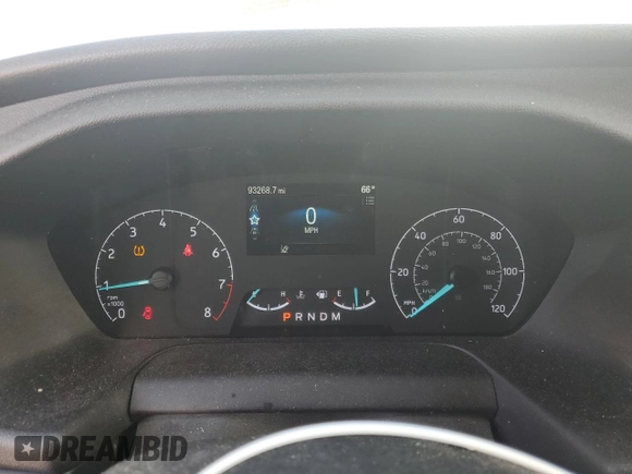 2023 Ford Transit Cargo with VIN 1FTBR3X86PKA19338, listed as a Copart auction lot 52677015 with 93,268 mi miles and Salvage Title. Bid and sale history available at DreamBid. Image 9.