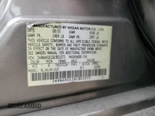 2006 Nissan Maxima 3.5 SE with VIN 1N4BA41E16C801072, listed as a Copart auction lot 47722035 with 0 mi miles and Salvage Title. Bid and sale history available at carsss.com. Image 14.