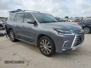 2017 Lexus LX 570 with VIN JTJHY7AX6H4237898, listed as a Copart auction lot 61805495 with 97,598 mi miles and Salvage title. Bid and sale history available at DreamBid. Image 4.