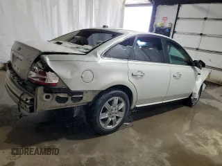 2008 Ford Taurus Limited with VIN 1FAHP28W58G118895, listed as a Copart auction lot 83638364 with 0 mi miles and Salvage Title. Bid and sale history available at carsss.com. Image 3.