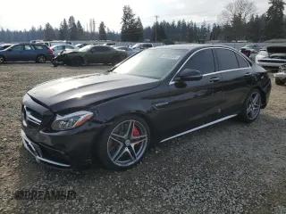 2016 Mercedes-Benz C 63 S AMG with VIN 55SWF8HB4GU109133, listed as a Copart auction lot 43380055 with 70,940 mi miles and Salvage title. Bid and sale history available at DreamBid. Image 1.