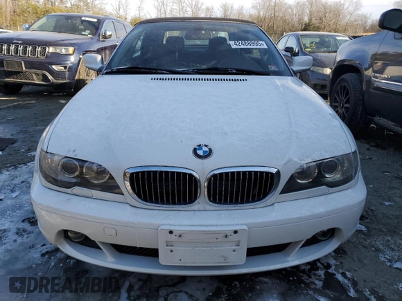 2005 BMW 3 Series 330Ci with VIN WBABW53445PJ96989, listed as a Copart auction lot 42488995 with 179,814 mi miles and Clean Title. Bid and sale history available at carsss.com. Image 5.