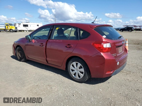 2015 Subaru Impreza 2.0i z VIN JF1GPAA65FG225605, wystawiony jako Copart lot #56736995 z przebiegiem 134 678 mil mil oraz Szkoda całkowita • Salvage title. Historia ofert i sprzedaży dostępna na DreamBid. Obrazek 2.