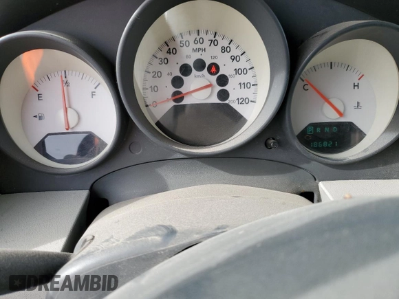2007 Dodge Caliber with VIN 1B3HB28BX7D258416, listed as a Copart auction lot 51650785 with 186,821 mi miles and Salvage Title. Bid and sale history available at carsss.com. Image 9.