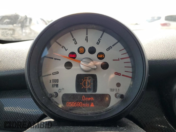 2012 MINI Hardtop S with VIN WMWSV3C53CTY25517, listed as a Copart auction lot 62315535 with 50,680 mi miles and Salvage title. Bid and sale history available at DreamBid. Image 9.