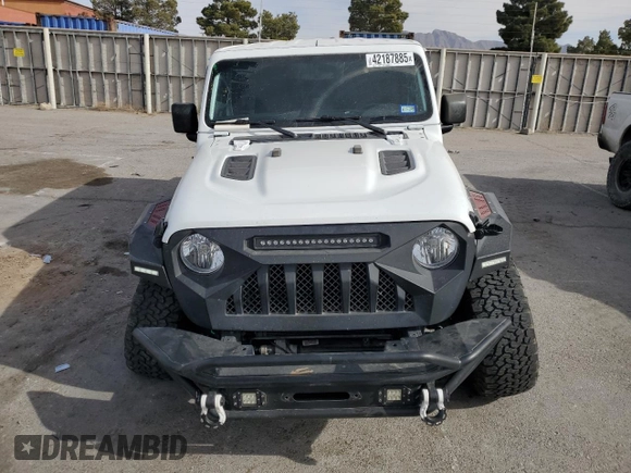 2021 Jeep Wrangler Unlimited Rubicon with VIN 1C4JJXFM6MW818162, listed as a Copart auction lot 42187885 with 34,273 mi miles and Salvage Title. Bid and sale history available at carsss.com. Image 5.