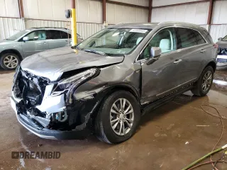 2021 Cadillac XT5 FWD Premium Luxury with VIN 1GYKNCRS9MZ227635, listed as a Copart auction lot 43366645 with 37,338 mi miles and Salvage Title. Bid and sale history available at carsss.com. Image 1.