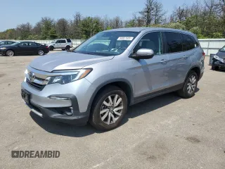 2021 Honda Pilot EX z VIN 5FNYF6H3XMB055887, wystawiony jako Copart lot #56867605 z przebiegiem 50 462 mil mil oraz Szkoda całkowita • Salvage title. Historia ofert i sprzedaży dostępna na DreamBid. Obrazek 1.