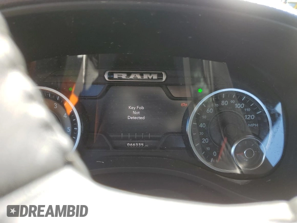 2020 Ram 1500 Big Horn with VIN 1C6SRFBT7LN130106, listed as a Copart auction lot 76715524 with 66,335 mi miles and Salvage Title. Bid and sale history available at carsss.com. Image 9.