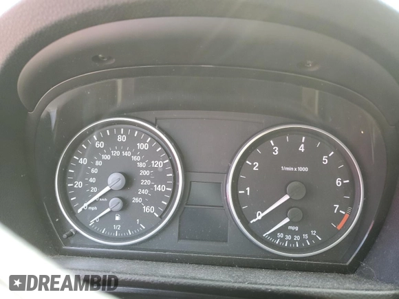 2007 BMW 3 Series 328xi with VIN WBAVC73507KP35487, listed as a Copart auction lot 53204665 with Not provided miles and Salvage title. Bid and sale history available at DreamBid. Image 9.