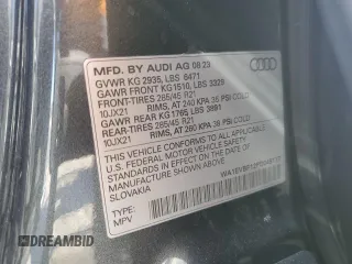 2023 Audi Q8 Premium Plus z VIN WA1EVBF12PD045117, wystawiony jako Copart lot #82049644 z przebiegiem Nie podano mil oraz Szkoda całkowita • Salvage title. Historia ofert i sprzedaży dostępna na DreamBid. Obrazek 16.