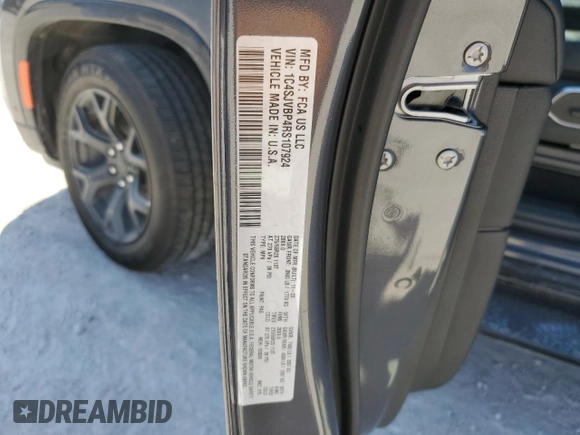2024 Jeep Wagoneer Series II Carbide with VIN 1C4SJVBP4RS107924, listed as a Copart auction lot 71017184 with 15,695 mi miles and Salvage Title. Bid and sale history available at DreamBid. Image 15.