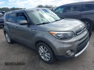 2017 Kia Soul + with VIN KNDJP3A50H7443067, listed as a IAAI auction lot 41742638 with 163,392 mi miles. Bid and sale history available at carsss.com. Image 1.