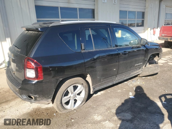2016 Jeep Compass Sport с VIN 1C4NJDBB6GD647501, выставлен на аукционе Copart как лот 48758995 с пробегом 58 579 миль миль и Списание • Salvage title. История ставок и продаж доступна на DreamBid. Изображение 3.
