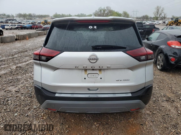 2022 Nissan Rogue SV with VIN 5N1BT3BB5NC676462, listed as a Copart auction lot 49498005 with 36,066 mi miles and Salvage Title. Bid and sale history available at carsss.com. Image 6.