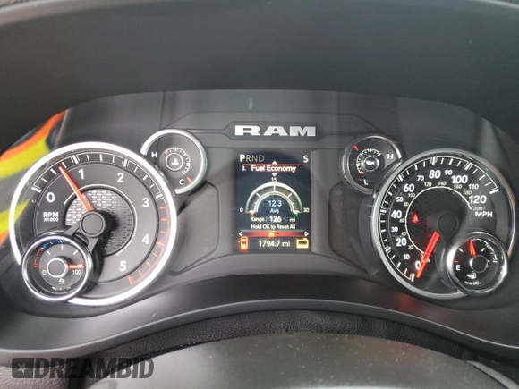 2024 Ram 3500 Tradesman with VIN 3C63RRGL6RG391646, listed as a Copart auction lot 45607345 with 1,794 mi miles and Salvage Title. Bid and sale history available at carsss.com. Image 9.