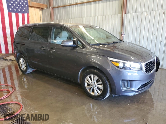2016 Kia Sedona LX with VIN KNDMB5C13G6192227, listed as a Copart auction lot 54204705 with 148,080 mi miles and Salvage Title. Bid and sale history available at DreamBid. Image 4.