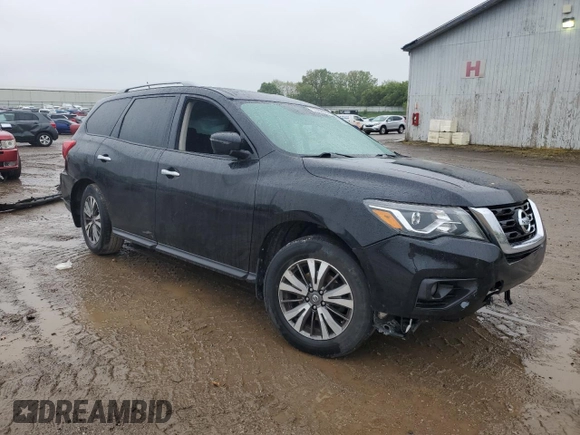 2017 Nissan Pathfinder SL with VIN 5N1DR2MM9HC611487, listed as a Copart auction lot 57460075 with Not provided miles and Clean title. Bid and sale history available at DreamBid. Image 4.