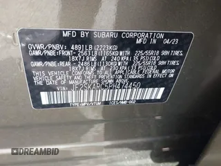 2023 Subaru Forester Touring with VIN JF2SKARC5PH474450, listed as a IAAI auction lot 41977317 with 31,220 mi miles. Bid and sale history available at carsss.com. Image 9.