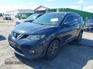 2016 Nissan Rogue SL with VIN 5N1AT2MT5GC856703, listed as a IAAI auction lot 42193522 with 126,953 mi miles. Bid and sale history available at carsss.com. Image 2.