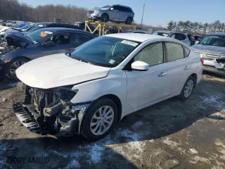 2019 Nissan Sentra SV with VIN 3N1AB7AP1KL603079, listed as a Copart auction lot 42024865 with 89,614 mi miles and Salvage Title. Bid and sale history available at carsss.com. Image 1.