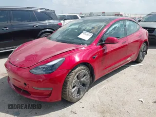 2023 Tesla Model 3 z VIN 5YJ3E1EA1PF509094, wystawiony jako IAAI lot #41843497 z przebiegiem 37 677 mil mil oraz . Historia ofert i sprzedaży dostępna na DreamBid. Obrazek 2.
